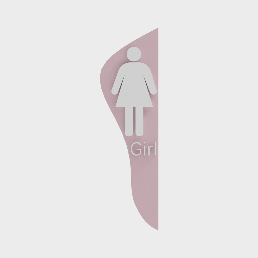 Early Childhood Education Toilet Sign Female