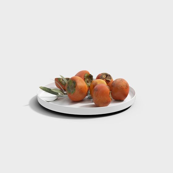 Persimmon Fruit in Orange