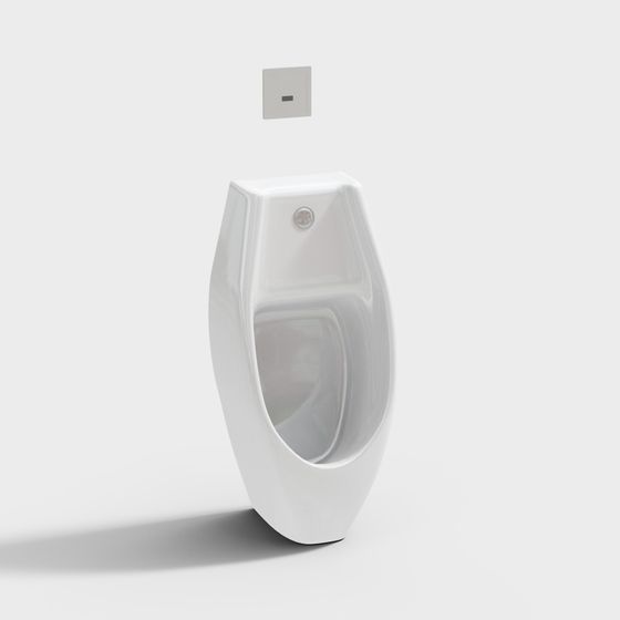 Minimalist Urinal 3D model for Modern Interiors