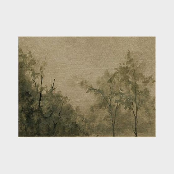 Abstraktes Wabi-Sabi Landschaftsgemälde