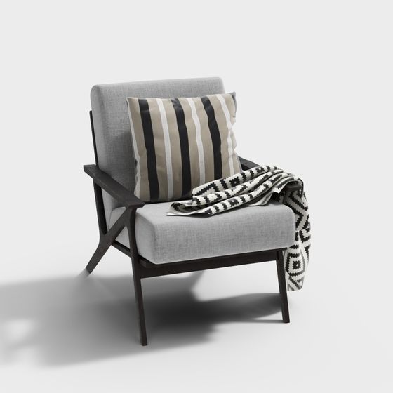 Urban Leisure Chair 3D model for Modern Spaces