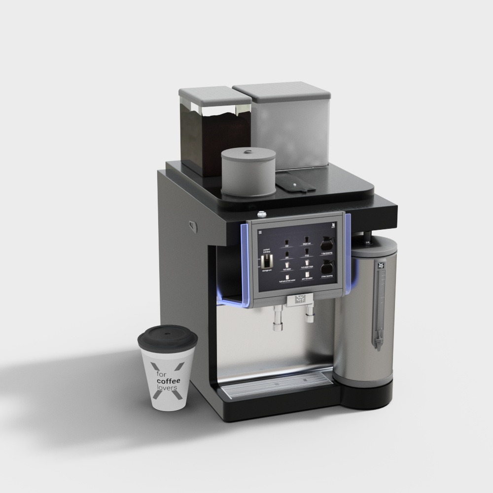 coffee machine vray