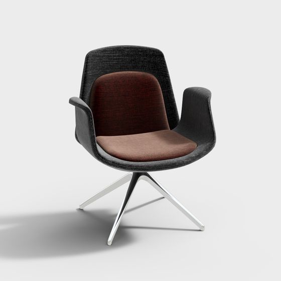 Elegant Low-Poly Chair 3D Model