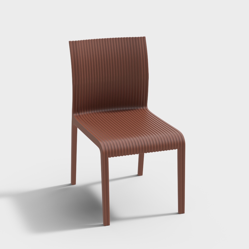 Минималистичное скандинавское пластиковое кресло для улицы