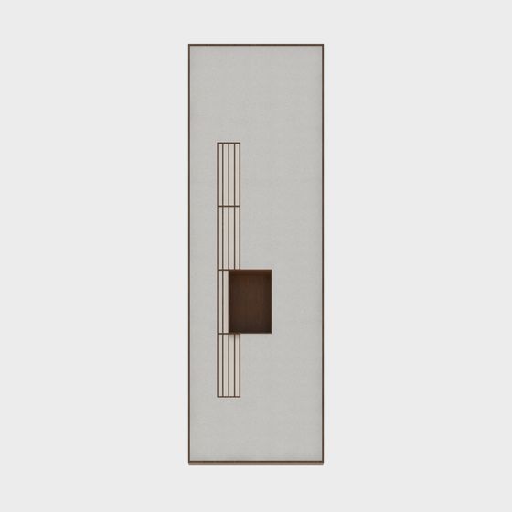 Minimalist Door 3D model for Modern Designs