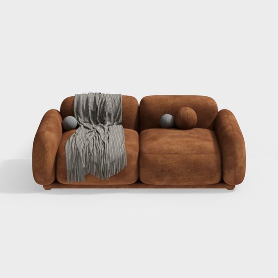 Cozy Retreat 3D model Sofa for Modern Homes