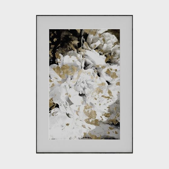 Elegant Golden Rose 3D model