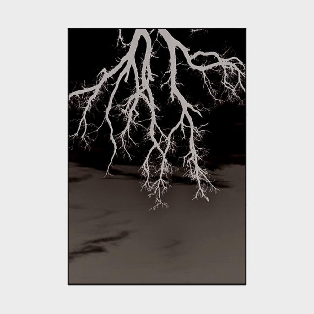 Wabi-Sabi Plant Abstract Painting