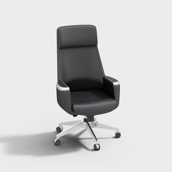 Elegant Low-Poly Office Chair 3D Model