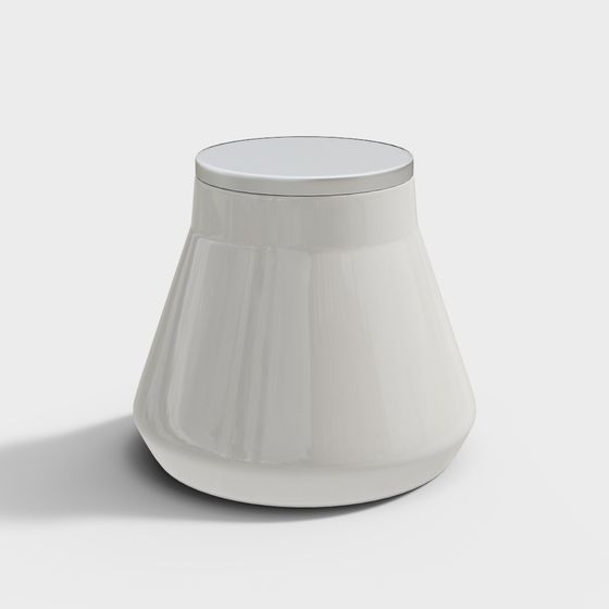 Minimalist Round Stool 3D model