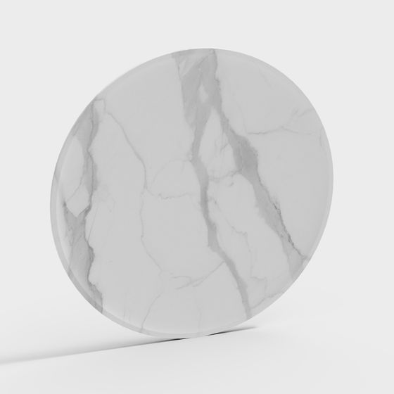 Elegant Marble Discs 3D model for Modern Design