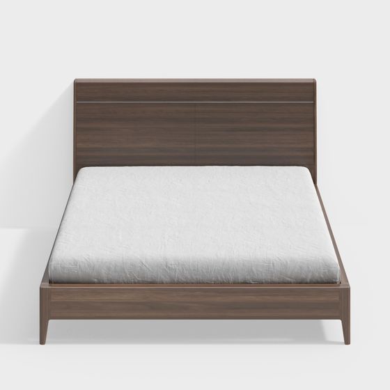 Modern Minimalist Bed Frame 3D model