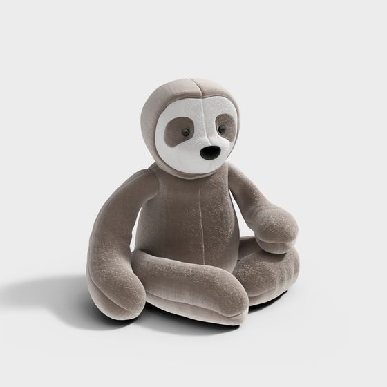 Charming Sloth 3D Model - Forest Guardian