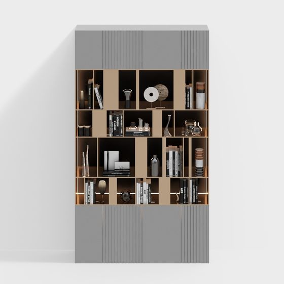 Urban Elegance Bookshelf 3D model