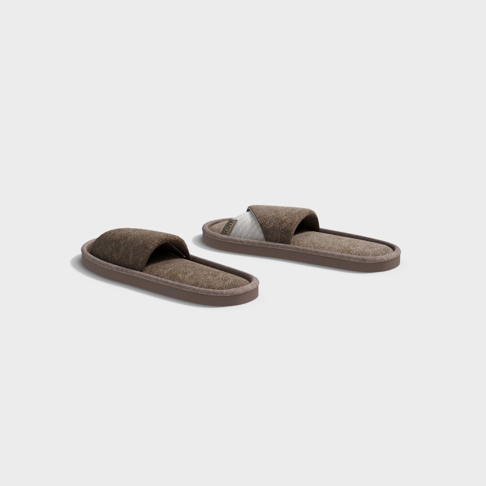 Cozy Slippers 3D model