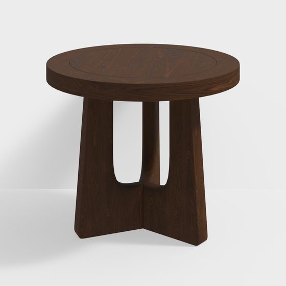 Stylish Round Table 3D model Design