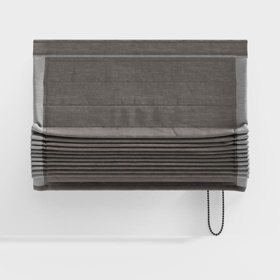 Stylish Low-Polygon Roman Shade 3D model