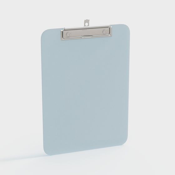 Minimalist 3D Clipboard Model
