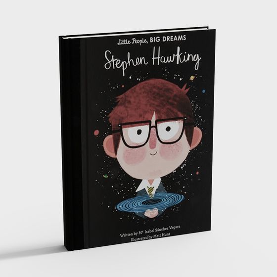 Stylish Stephen Hawking 3D model