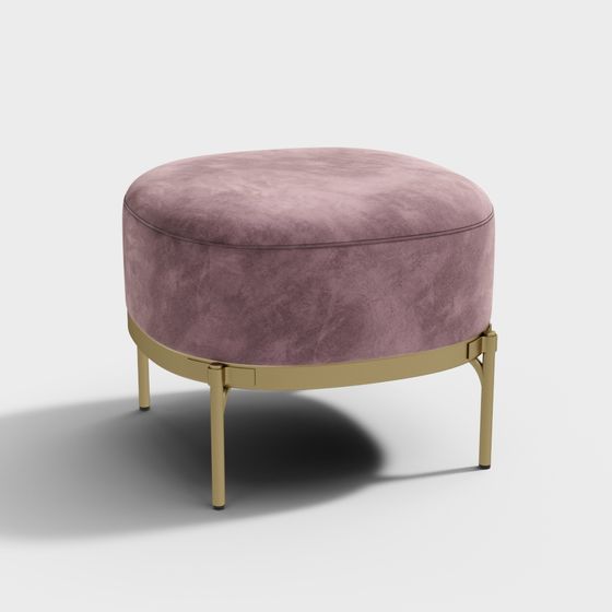 Elegant Ottoman 3D Model for Contemporary Spaces