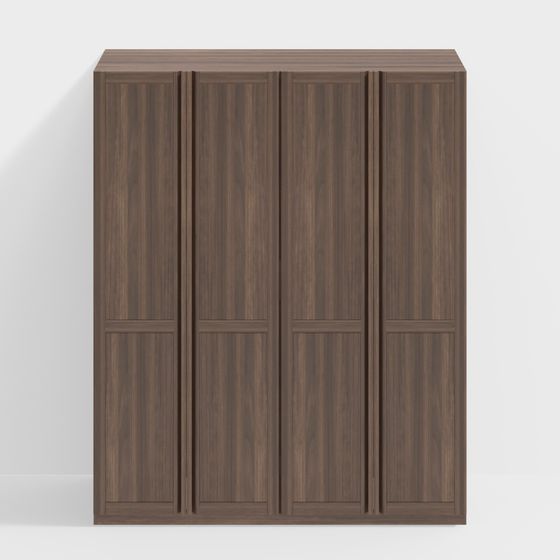 Minimalist Elegant Wardrobe 3D model