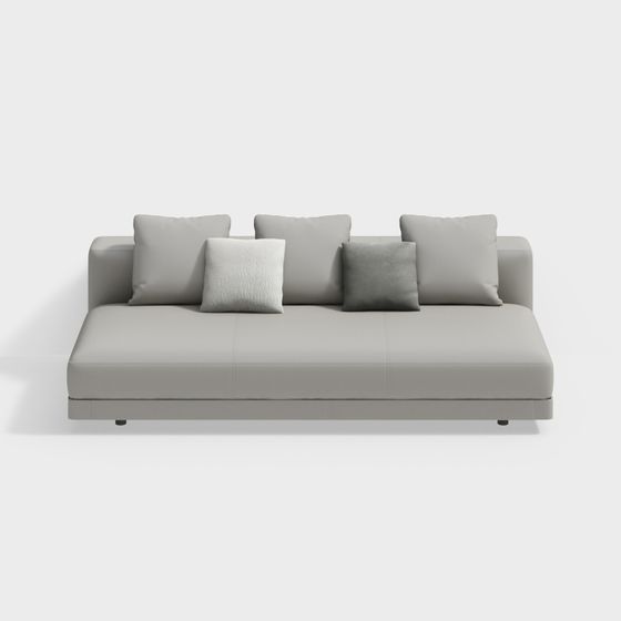 Modern Low-Polygon Sofa 3D model