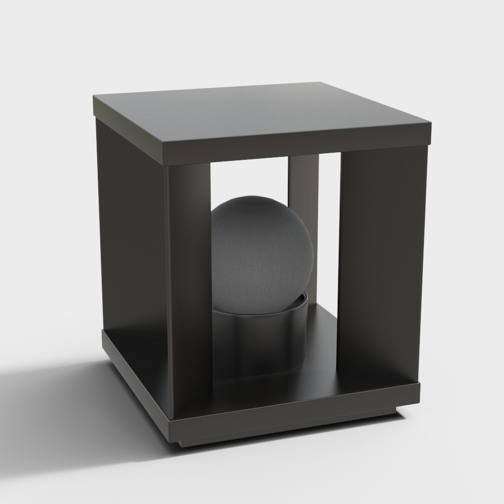 モダンブラック中庭ランプ