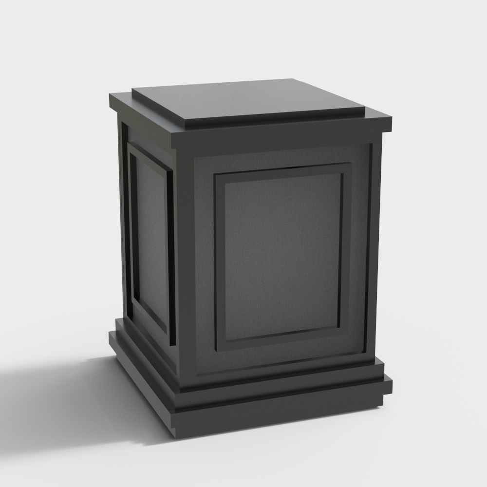 Lampada da cortile nera in stile cinese nuovo