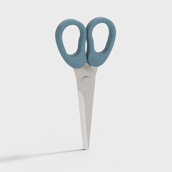 Minimalist Low-Polygon Scissors 3D model