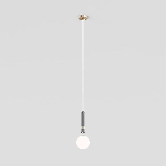 Elegant Low-Poly Pendant Light 3D model