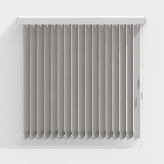 Elegant Vertical Blinds 3D model for Modern Interiors
