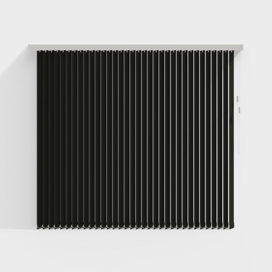 Elegant Vertical Blinds 3D model for Contemporary Interiors