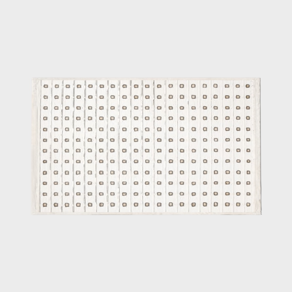 Quadratischer Stoffteppich