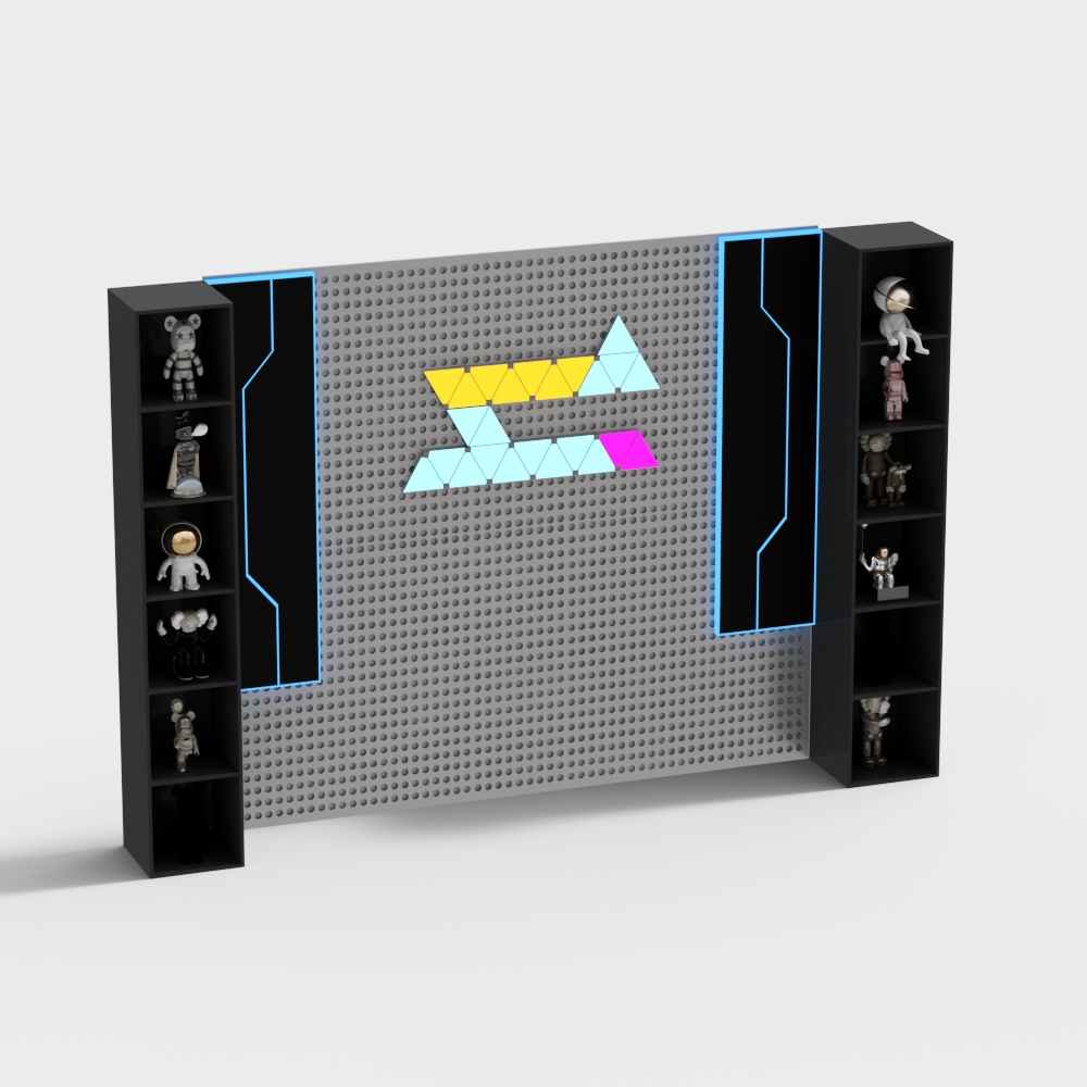 Modern bedroom gaming background wall