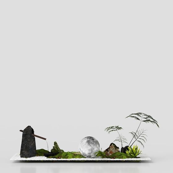 Moonlight Fountain 3D model