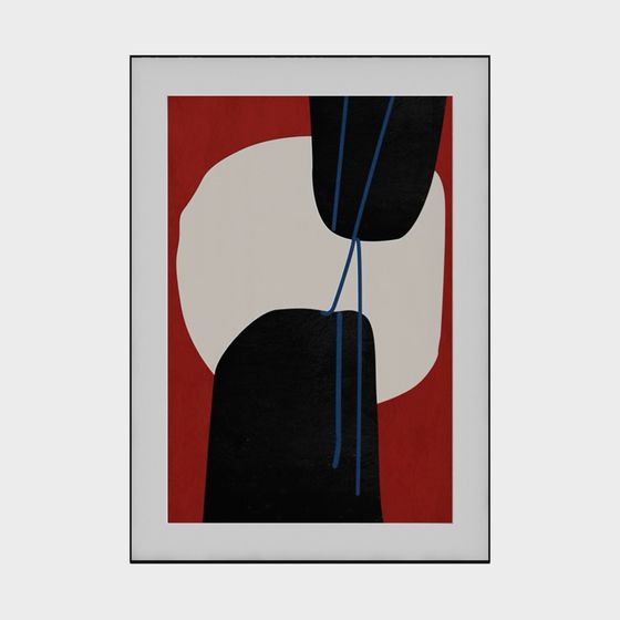 Abstract Low-Poly 3D Model for Artistic Spaces