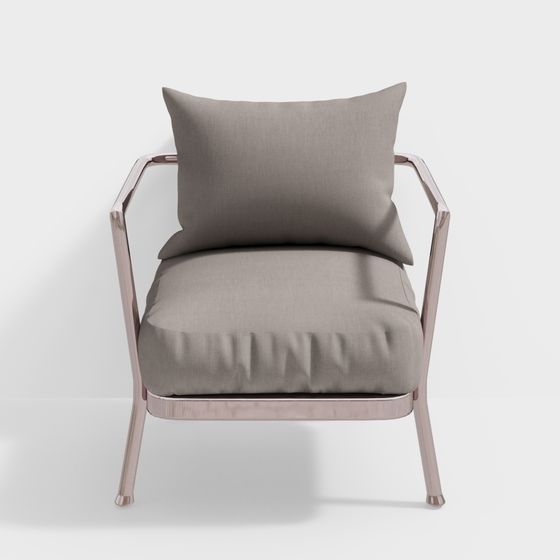 Modern Urban Lounge Chair 3D model for Creative Projects