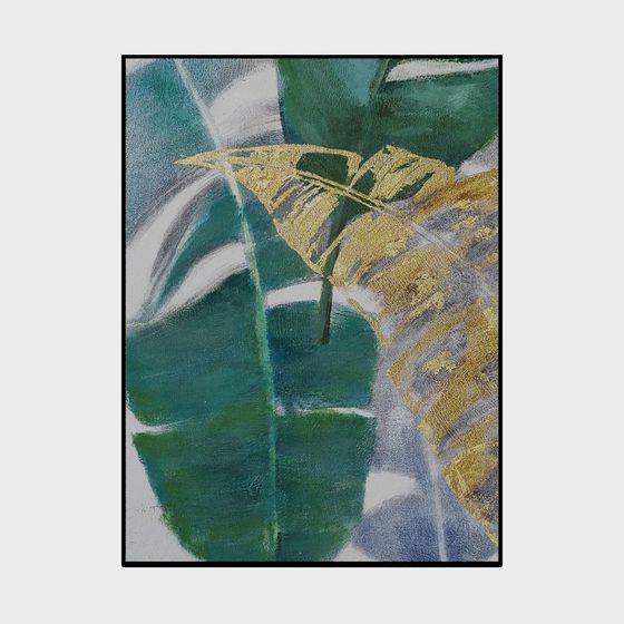 Banana Leaf Dance 3D Model for Tropical Designs