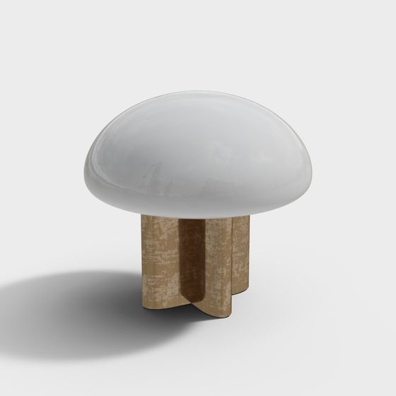 Mystic Glade Mushroom Lamp 3D model for Creative Spaces