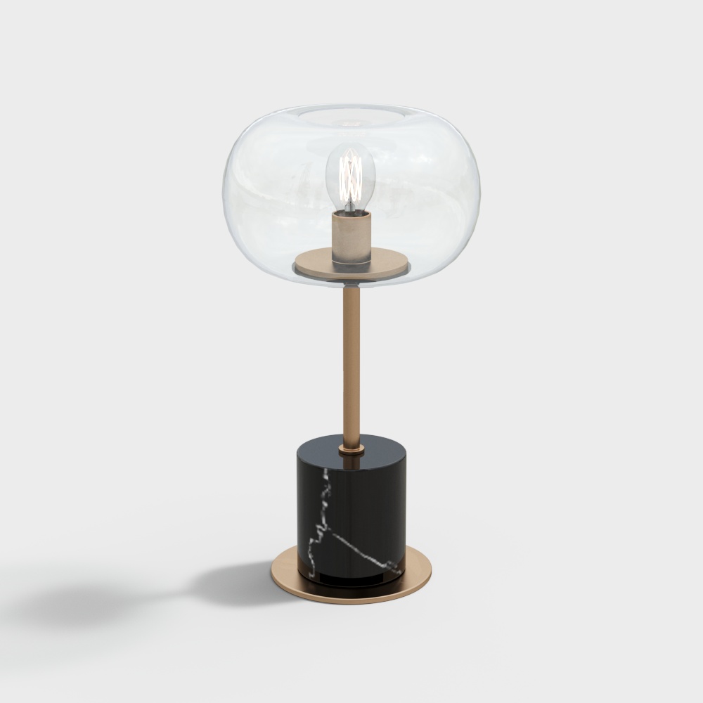 Industrial Style Ancient Glass Table Lamp