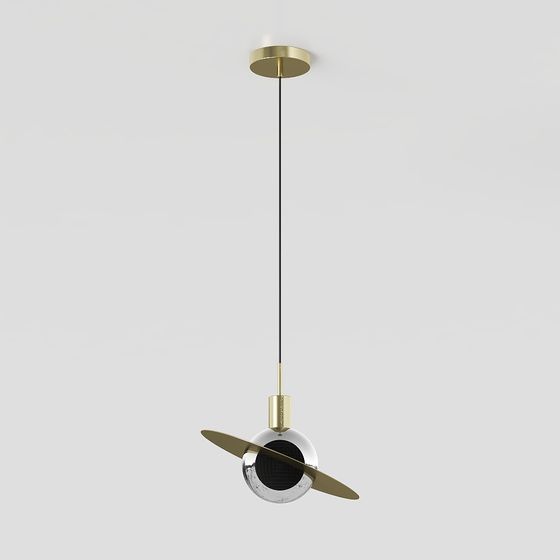 Luxury Minimalist Chandelier 3D model