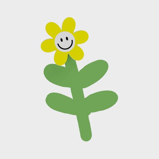 การตกแต่งกำแพงดอกไม้ของอีโมติคอนอนิเมะ