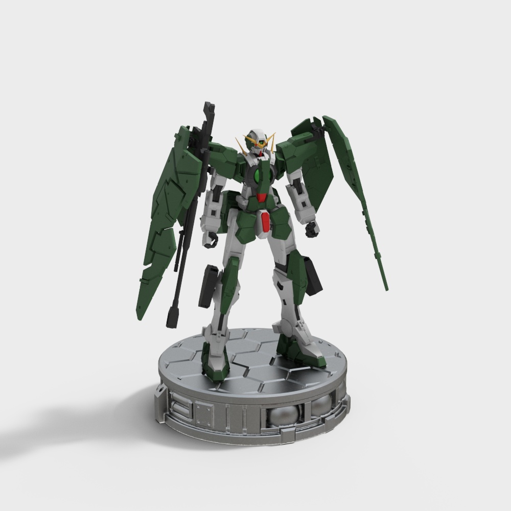 Futuristic Warrior 3D model