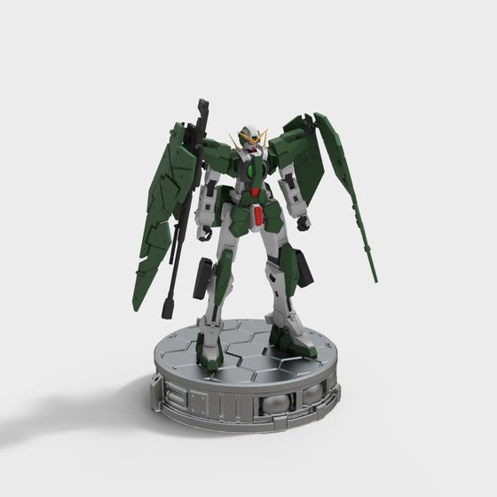 Futuristic Warrior 3D model