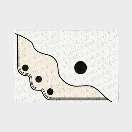 Wood Grain Guitar Pickup 3D Model