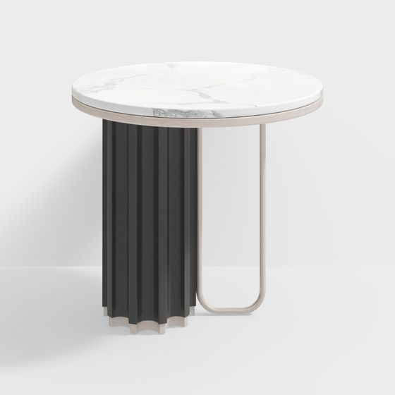 Minimalist Round Table 3D model