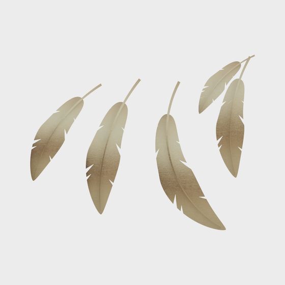 Golden Feathers 3D model