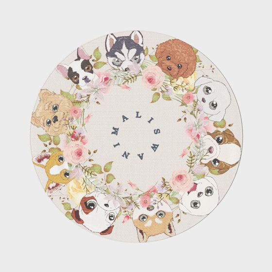 Charming Floral Pups 3D Model for Creative Projects