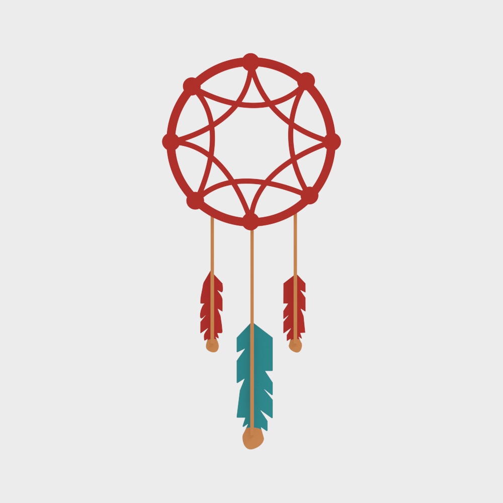 美洲原住民裝飾元素牆貼