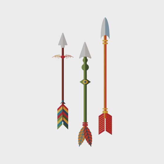 Colorful Arrow 3D Model for Creative Projects